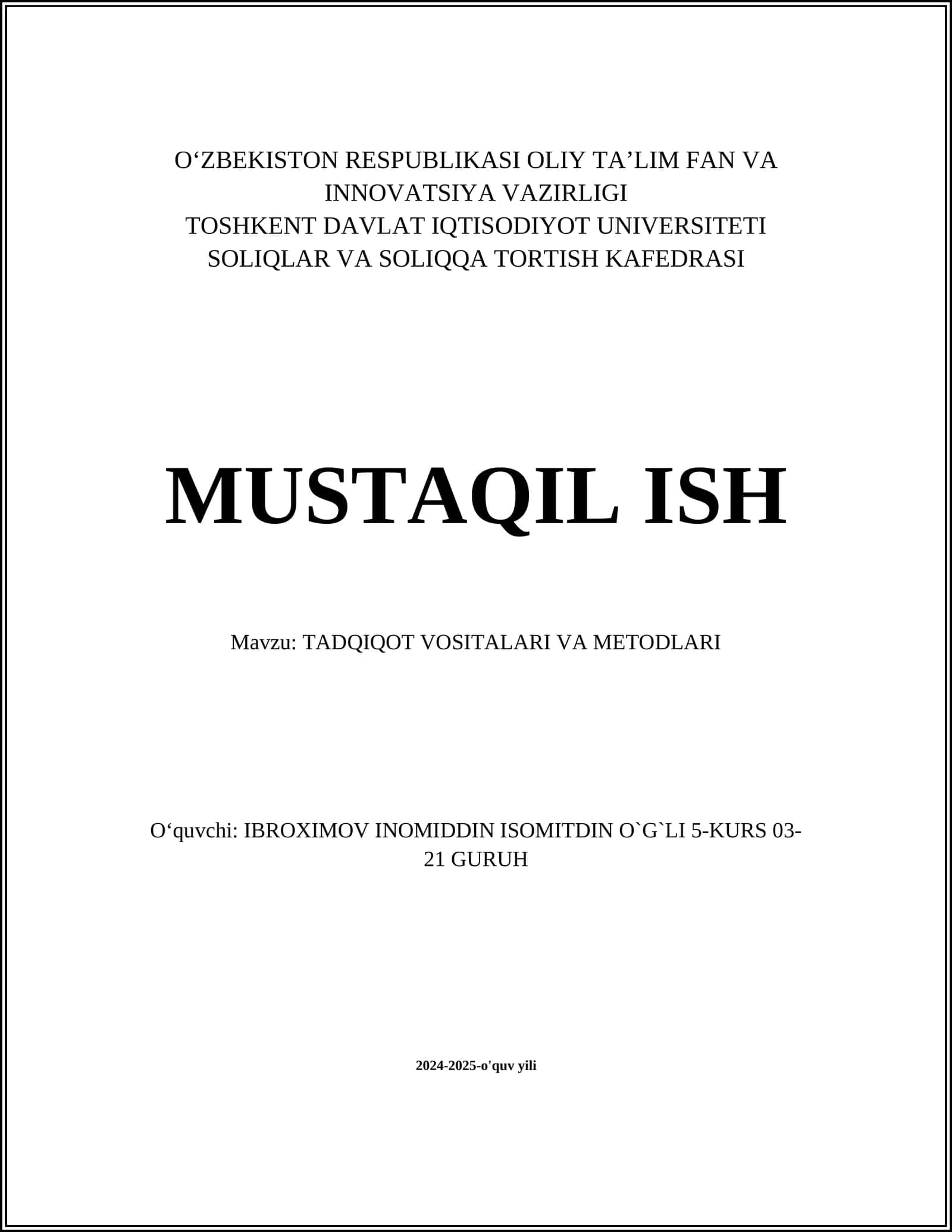 Diagnostika vositalarining turlari