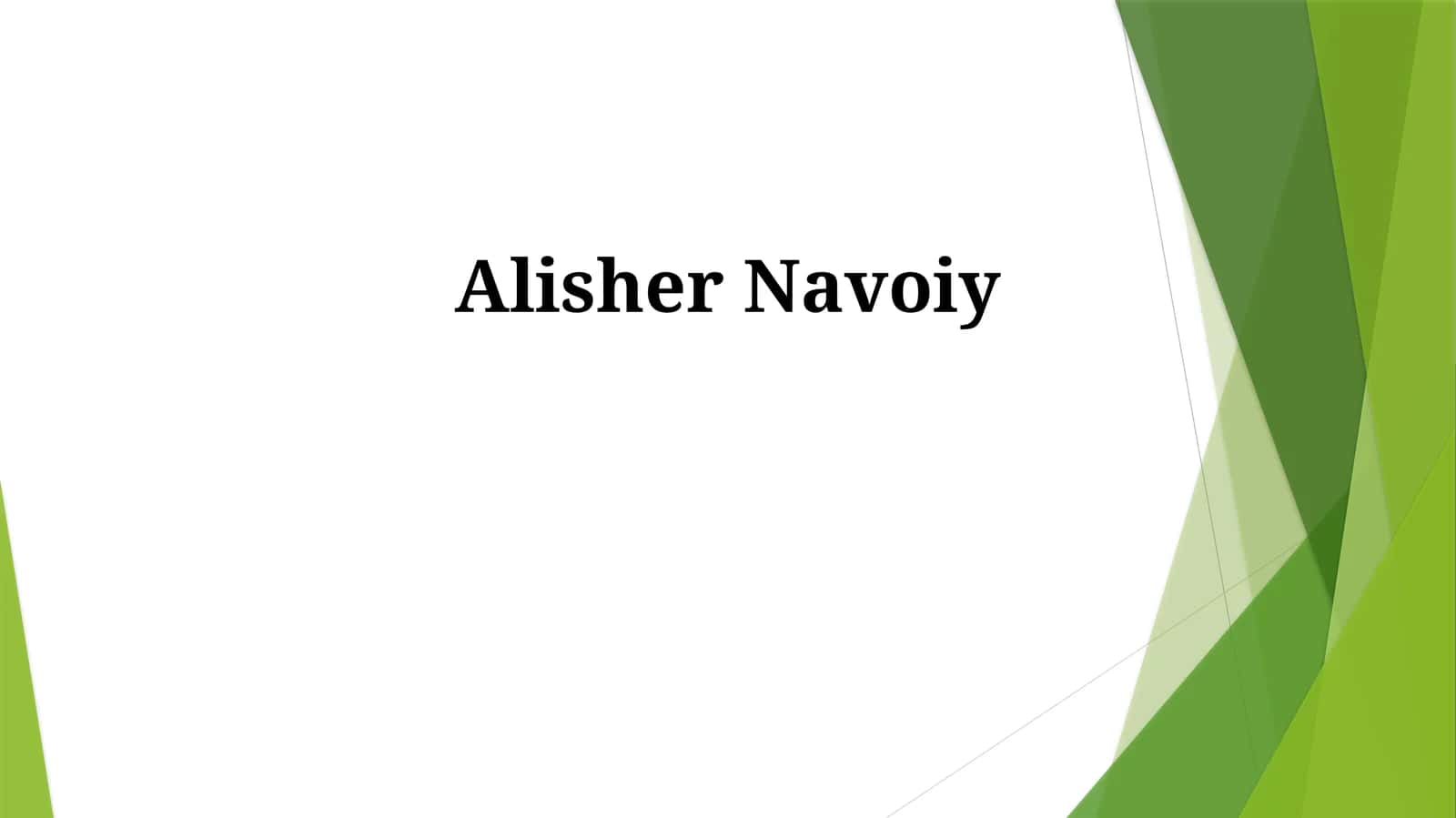Alisher Navoiy