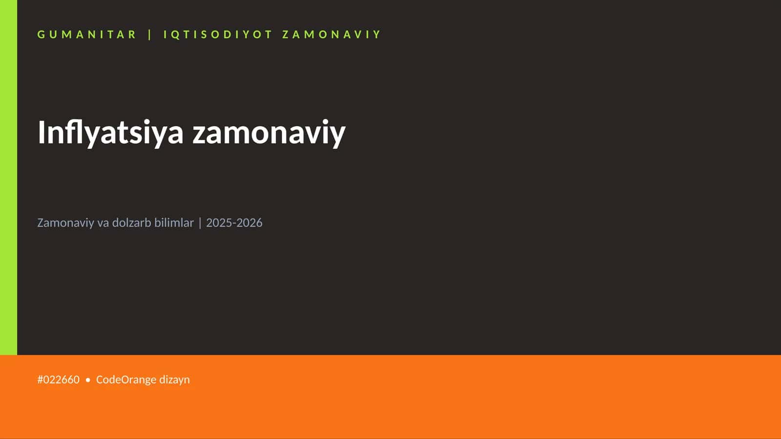 Inflyatsiya zamonaviy