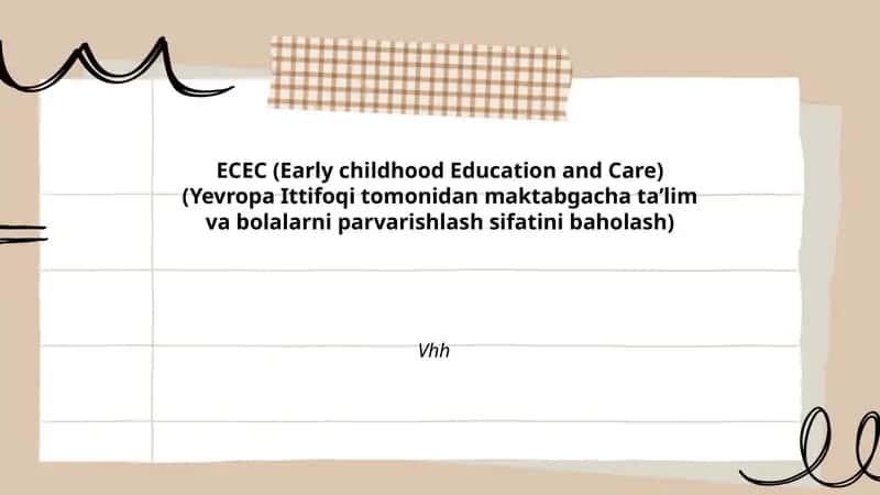 Yevropa Ittifoqi maktabgacha taʼlim va parvarishlash sifat mezonlari va ramkalari