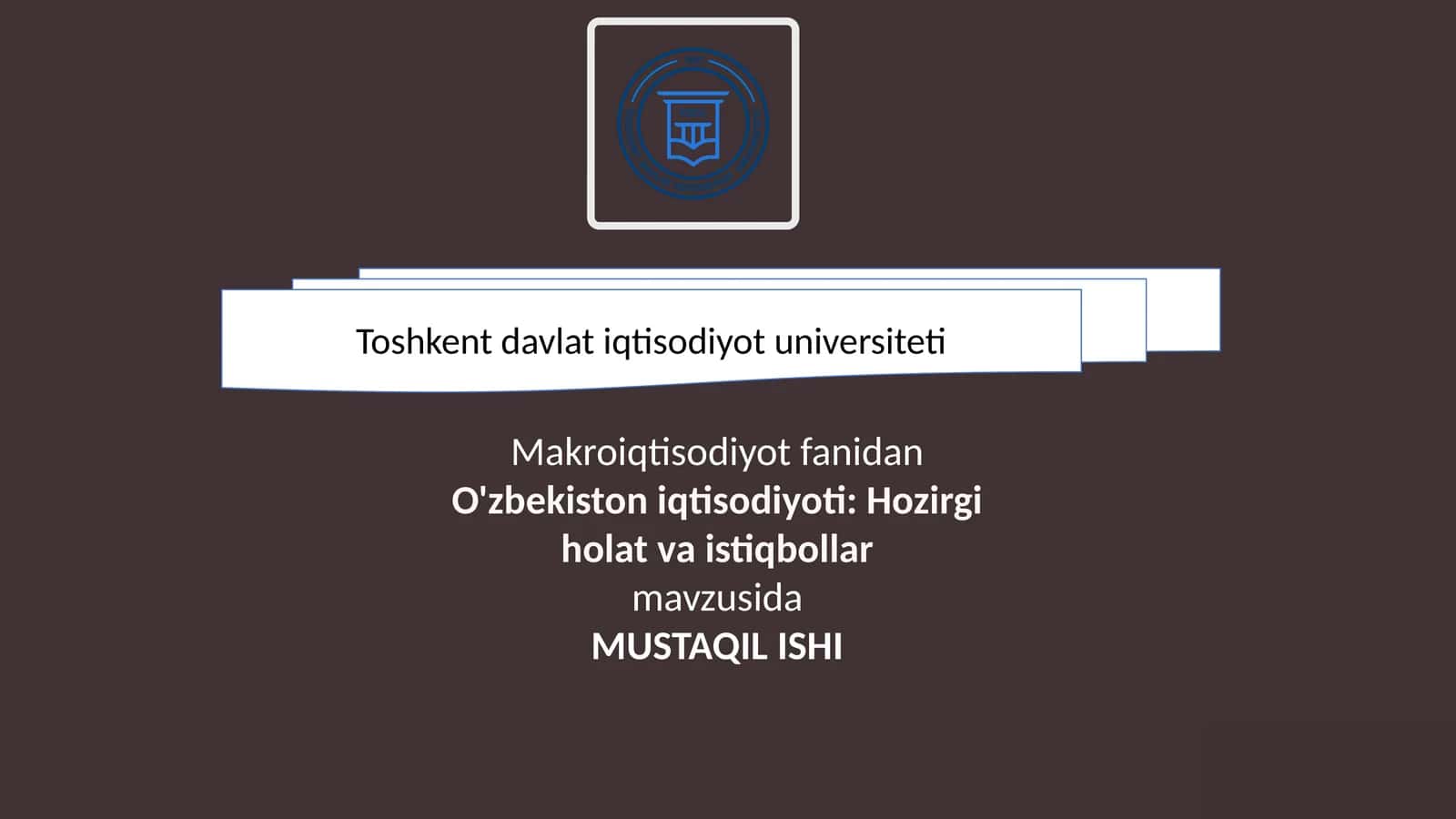 O'zbekiston iqtisodiyoti: Hozirgi holat va istiqbollar