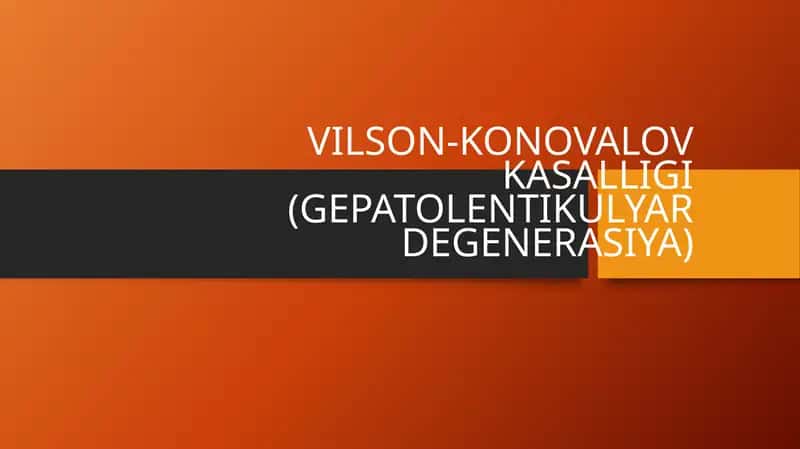 Vilson-Konovalov kasalligi
