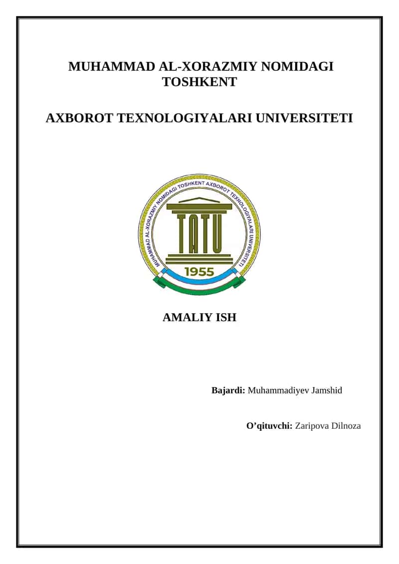 Ta'limning Amaldagi Shakllari