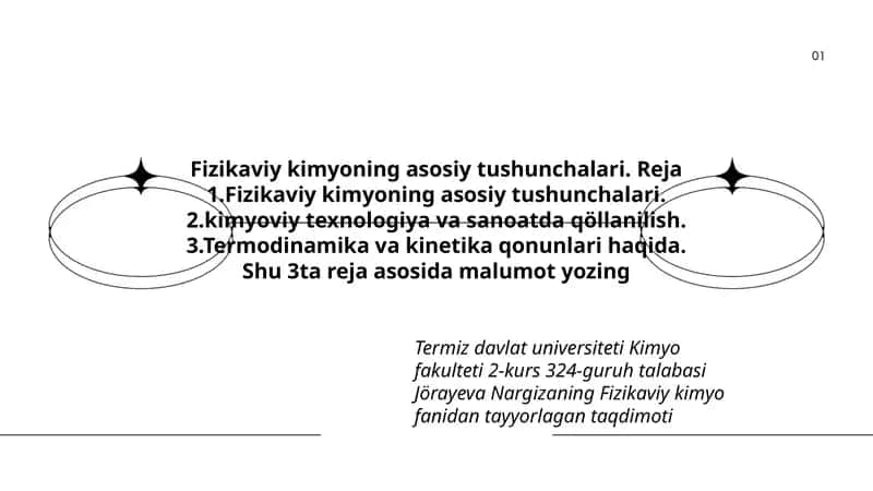Fizikaviy kimyoning asosiy tushunchalari