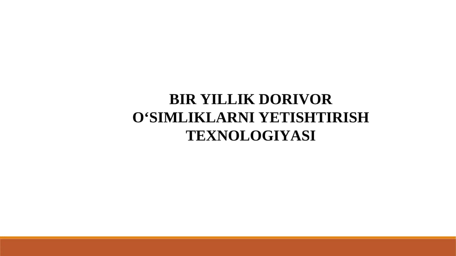 Dorivor moychechak-(Matricaria chamomilla L.)bioekologik xususiyatlari