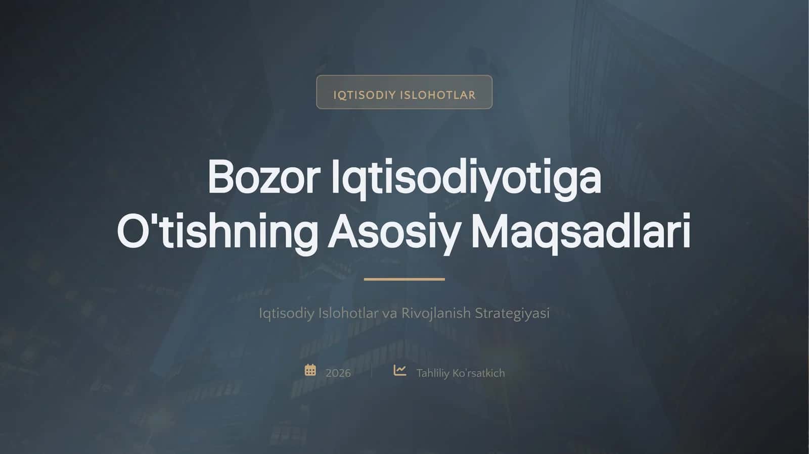 IQTISODIY ISLOHOTLAR