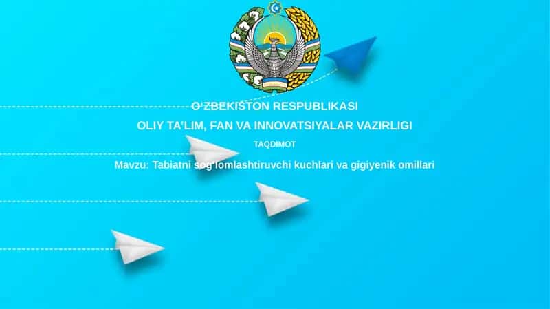 Tabiatning salomatlikni mustahkamlovchi kuchlari va gigiyenik omillari