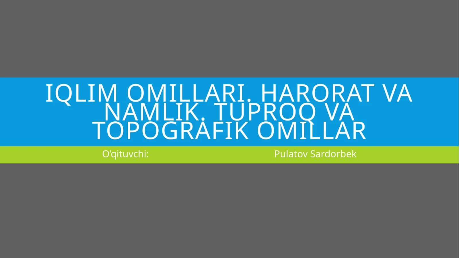 Harorat omili