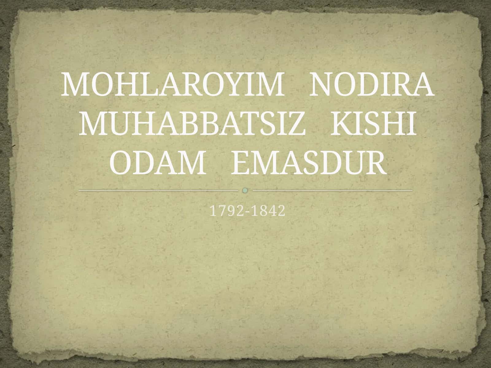Mohlaroyim Nodira