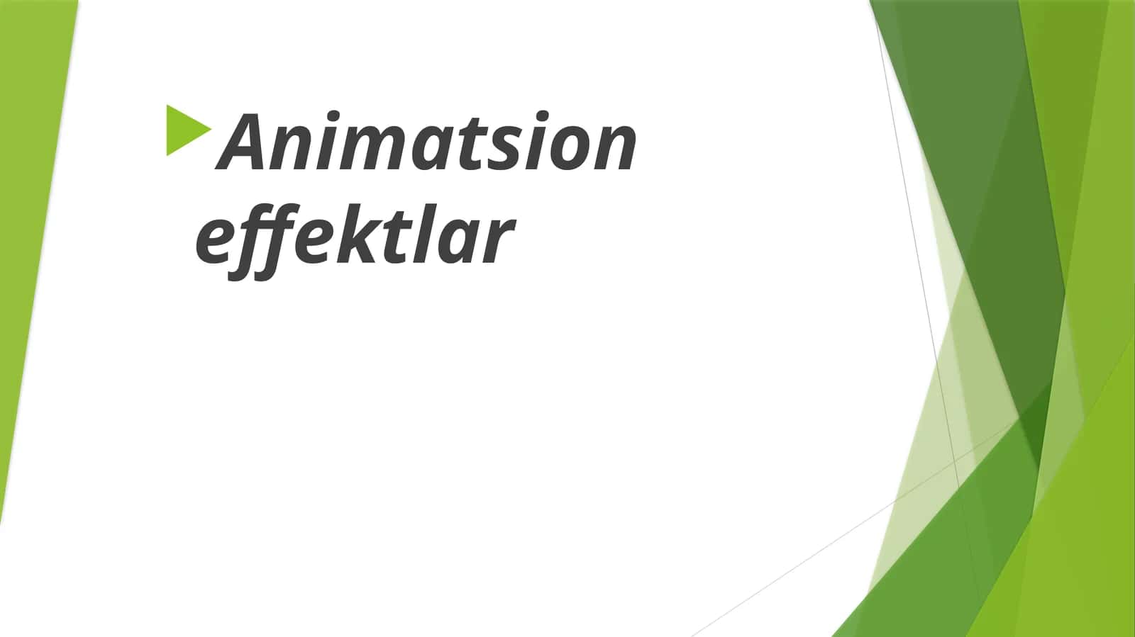 Animatsion effektlar