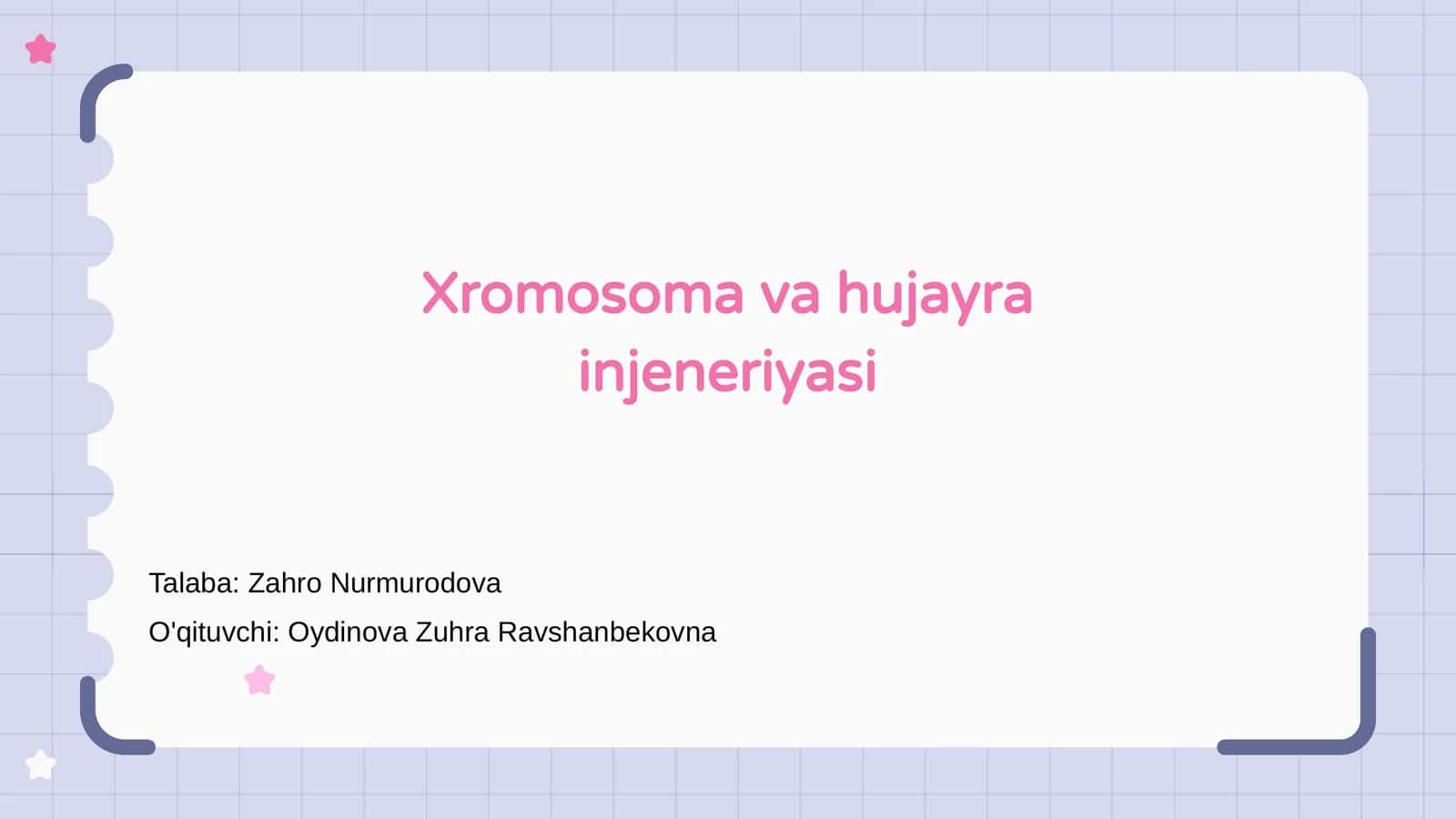 Xromosoma va hujayra injeneriyasi