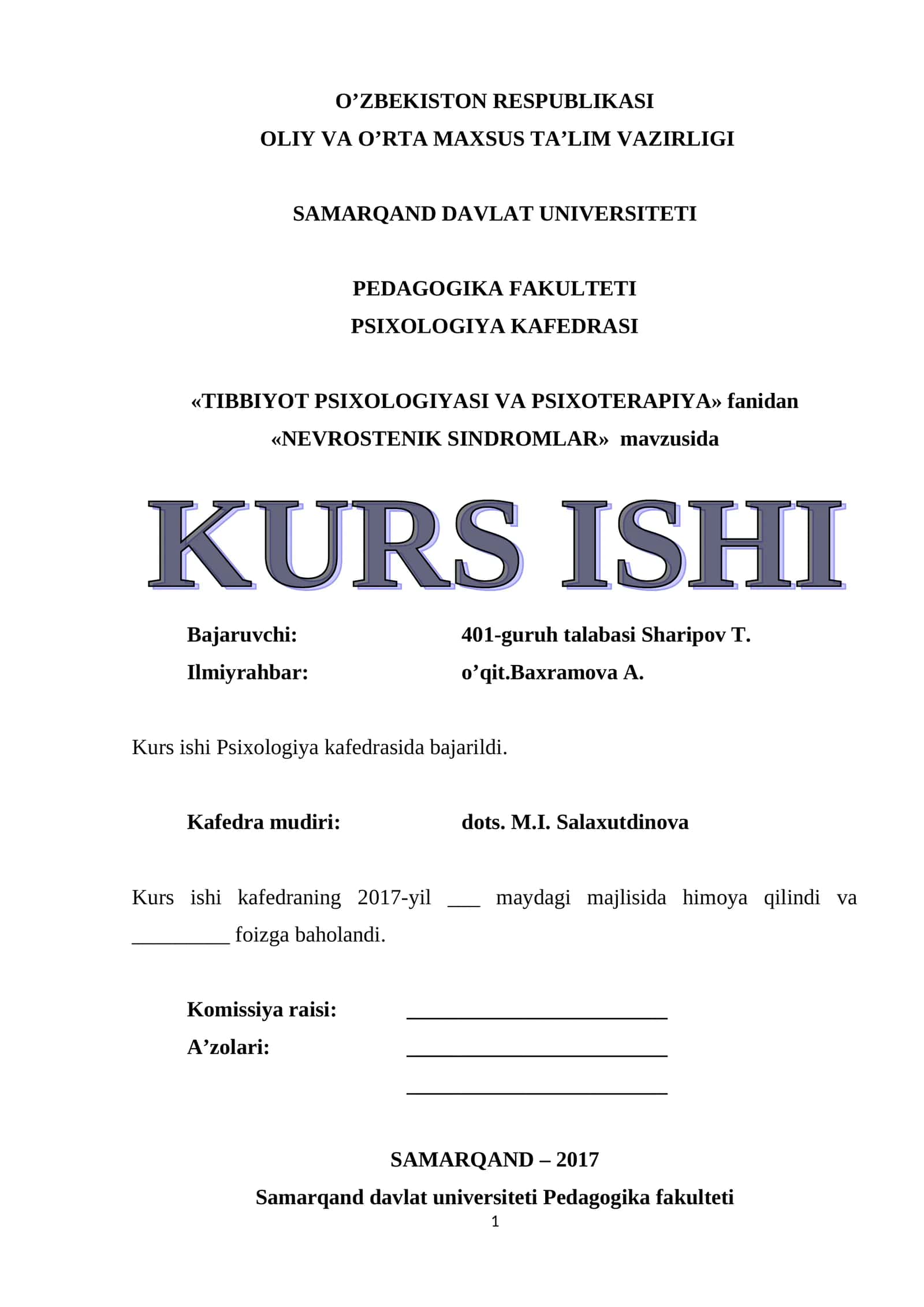 NEVROSTENIK SINDROMLAR