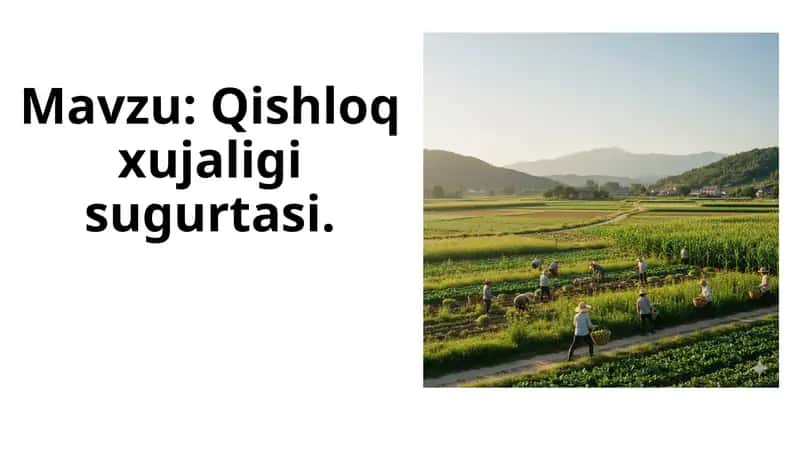 Qishloq xujaligi sugurtasi
