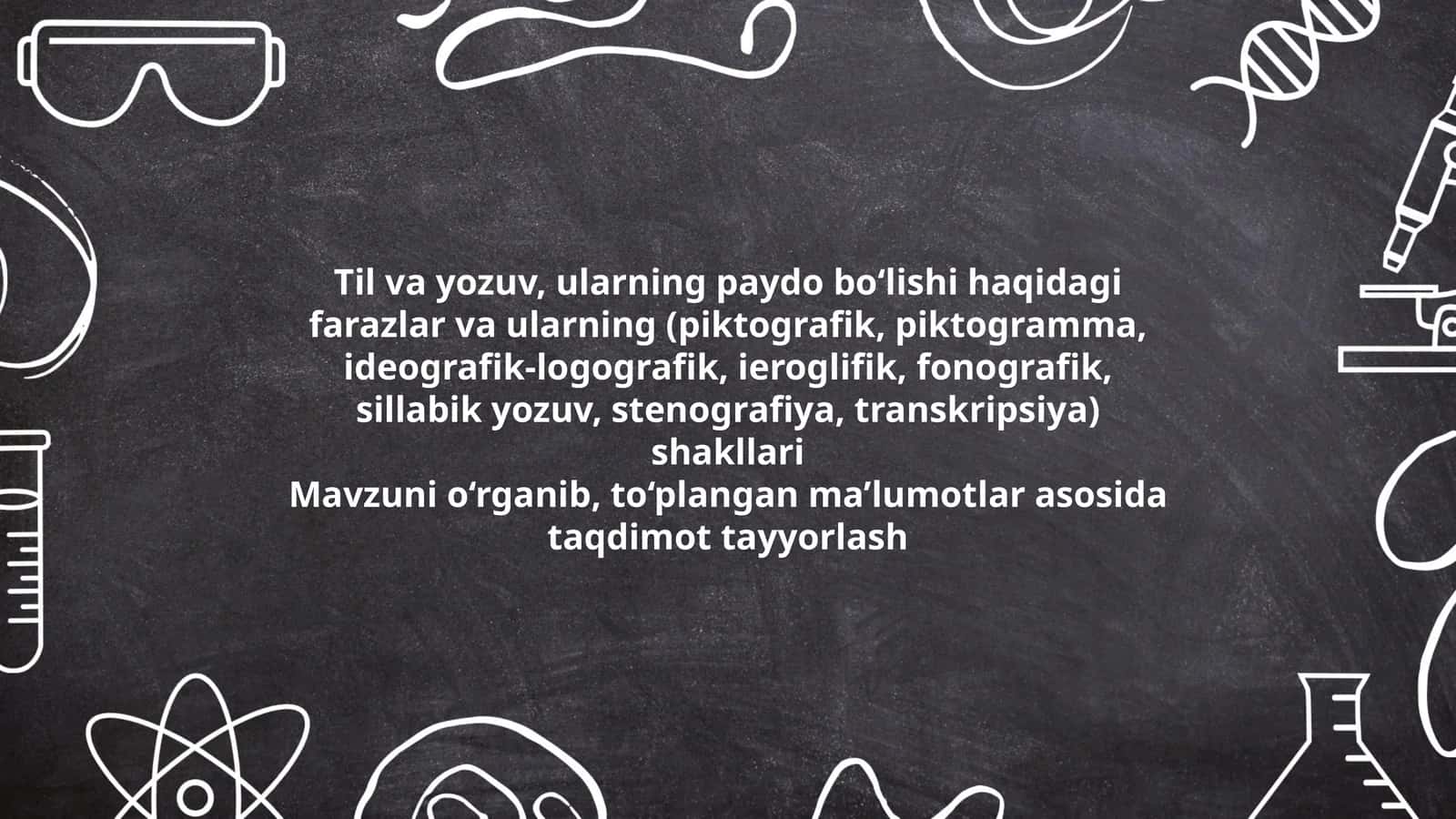 Til va yozuvning paydo bo‘lishi