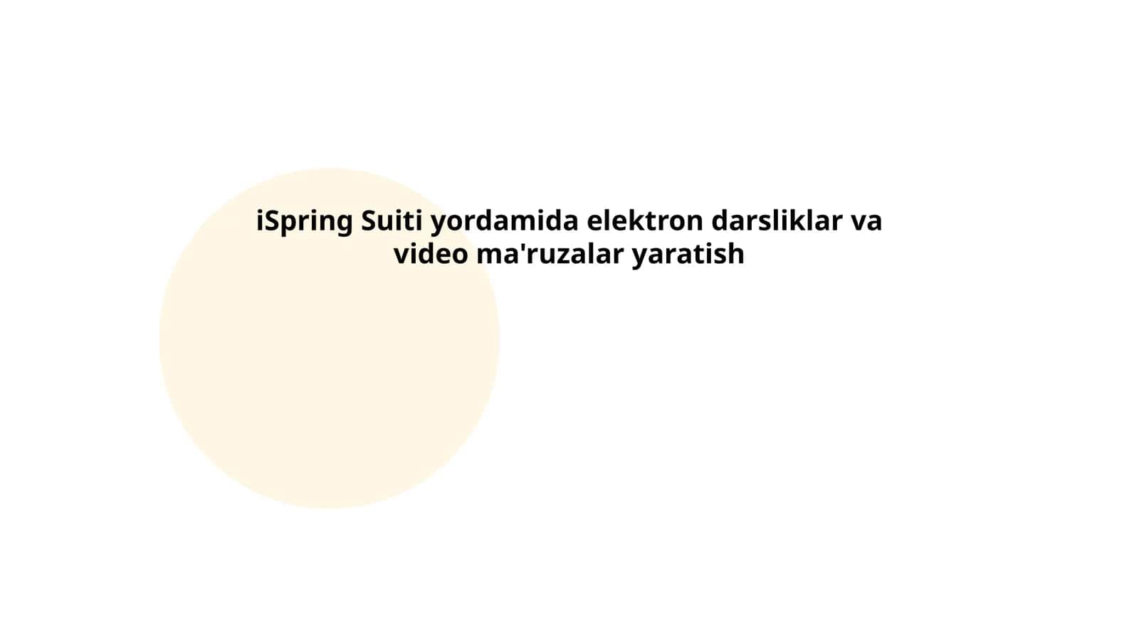 iSpring Suiti yordamida