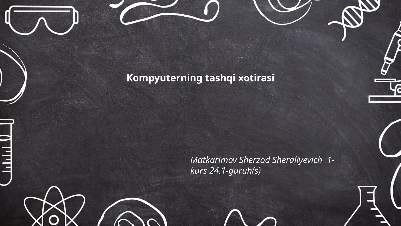 Tashqi xotira turlari