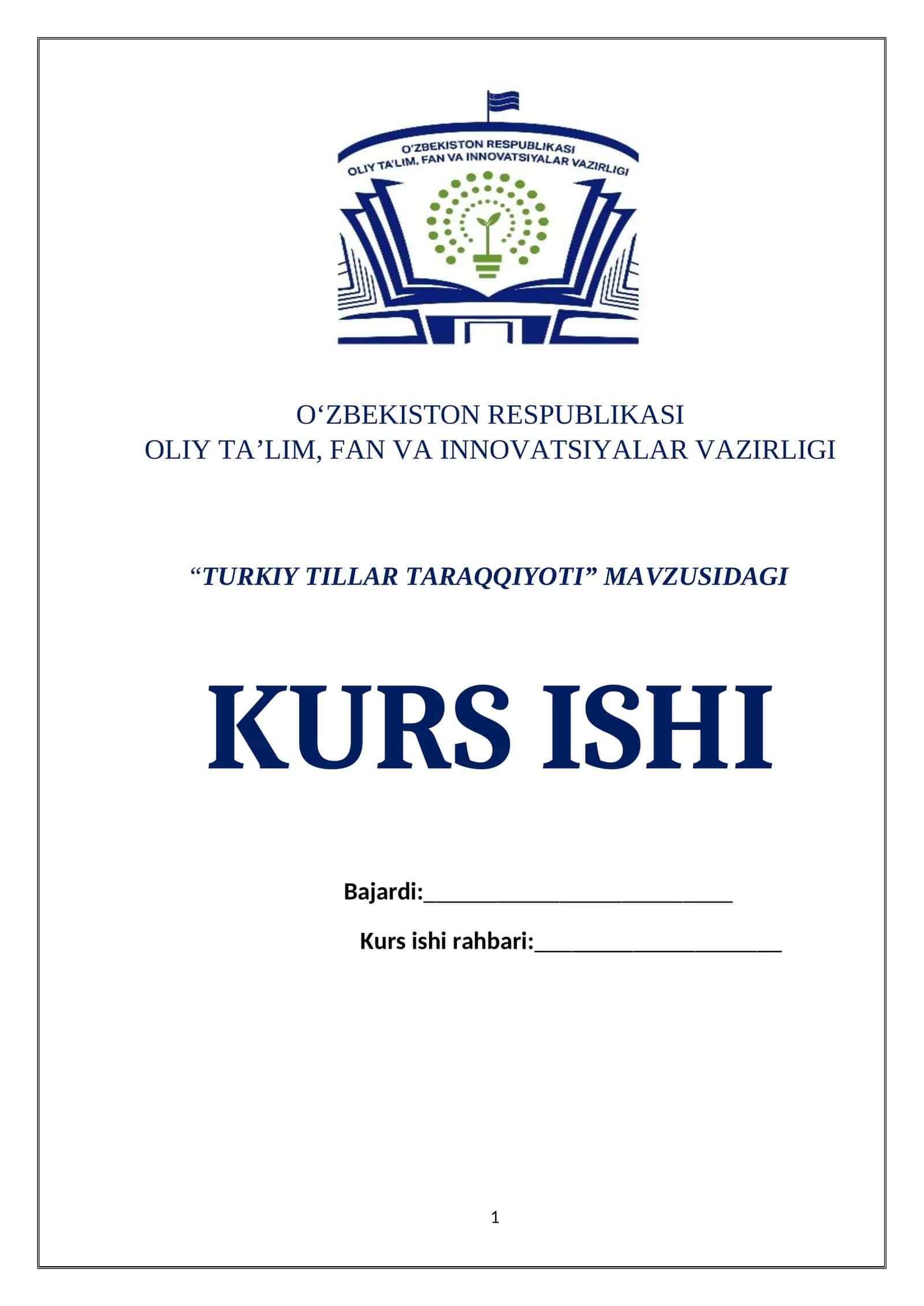 Turkiy tillar taraqqiyoti