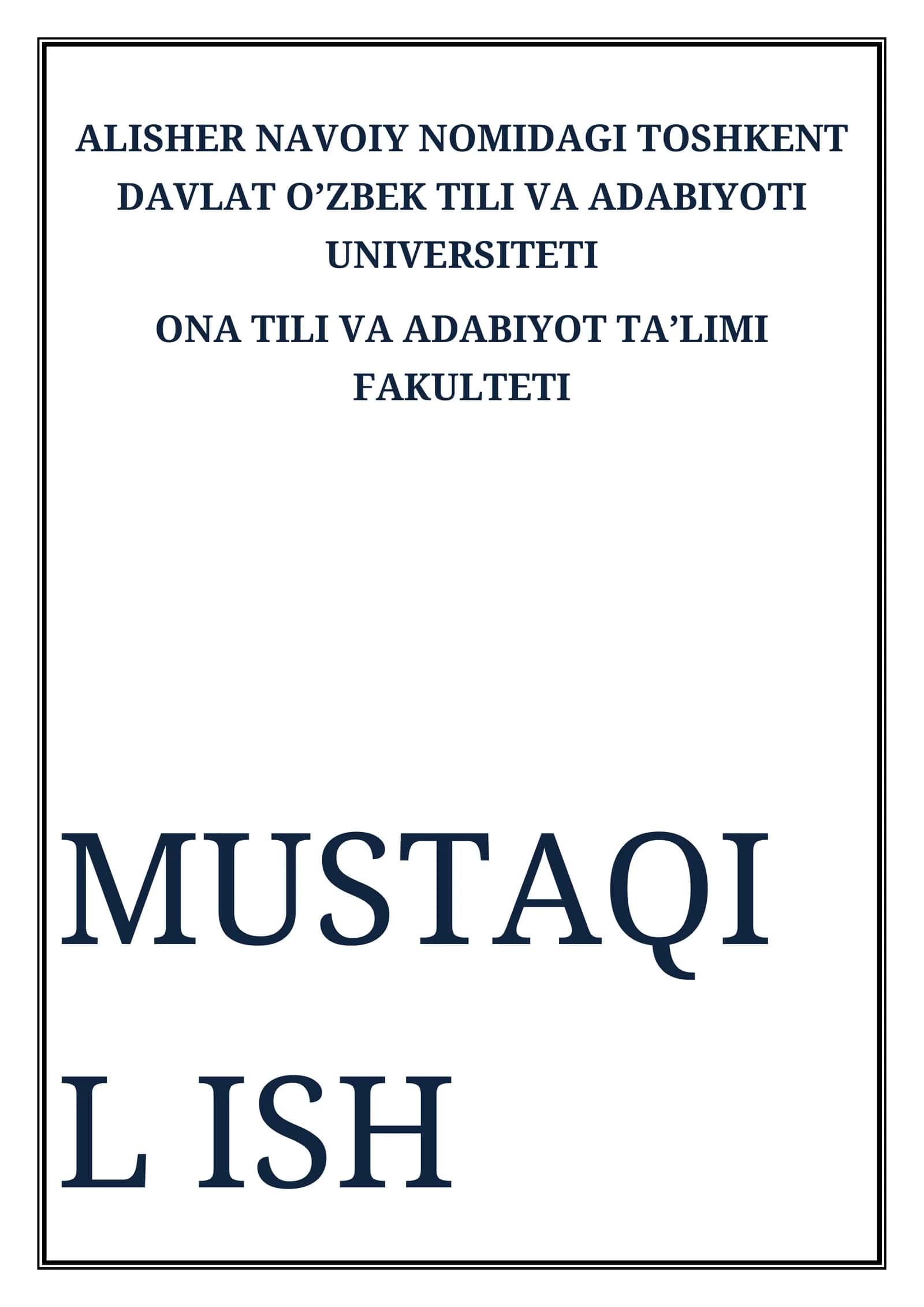 LEKSIKOGRAFIYA, LUG'AT VA UNING TURLARI HAQIDA MA’LUMOT