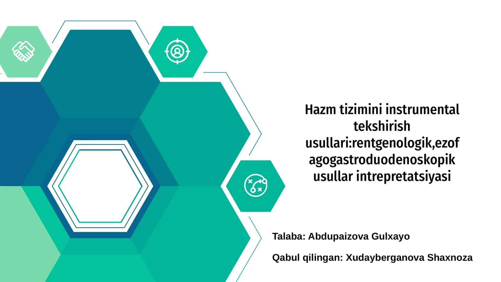 Hazm tizimini instrumental tekshirish usullari