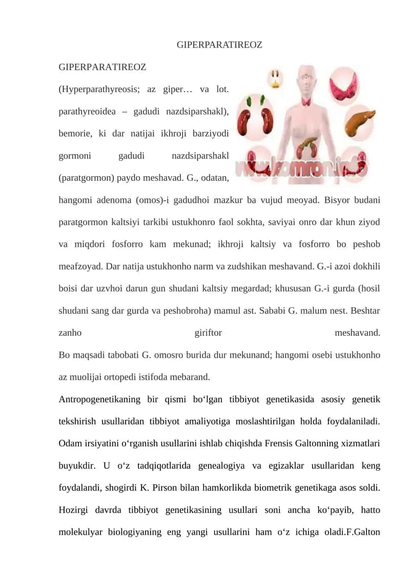 GIPERPARATIREOZ