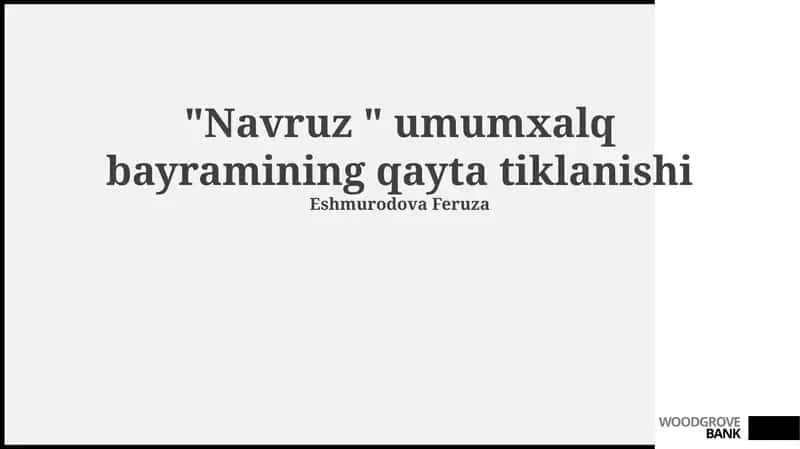 Navruz: Tarix, Ma'no va Tiklanish