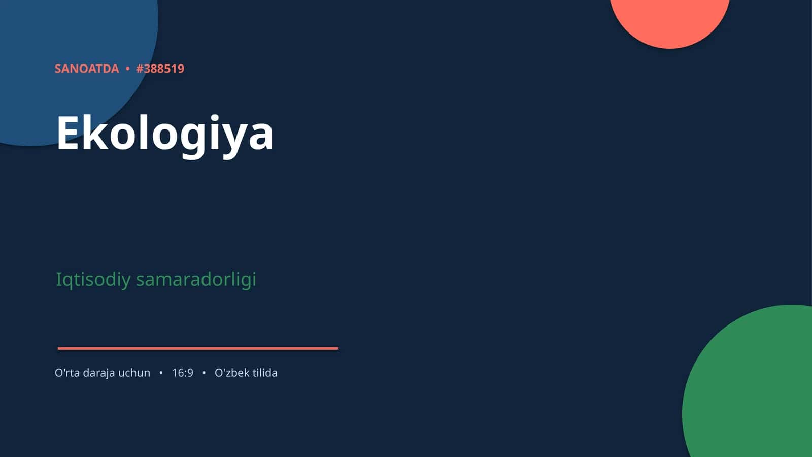 Ekologiya