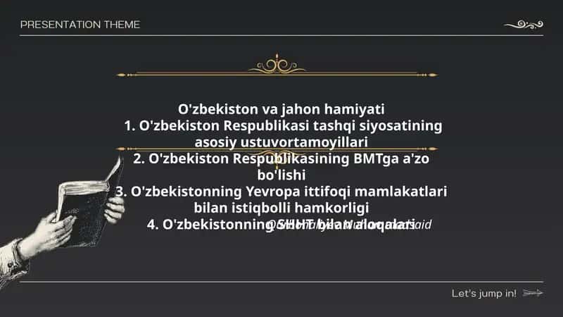 O'zbekiston va jahon hamiyati