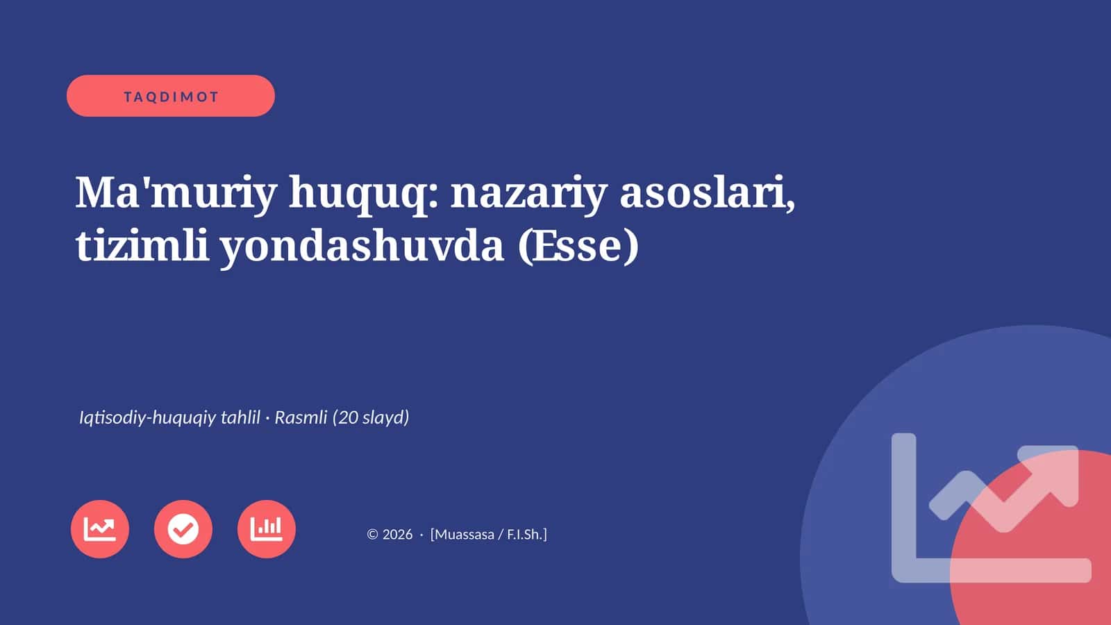 Ma'muriy huquq: nazariy asoslari, tizimli yondashuvda (Esse)