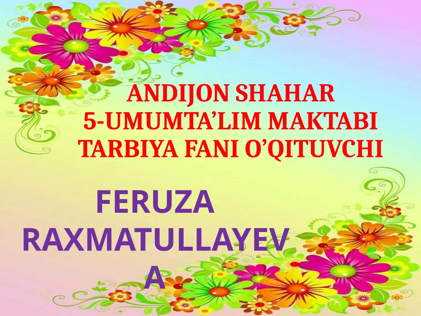 Mahallam - Mening Faxrim
