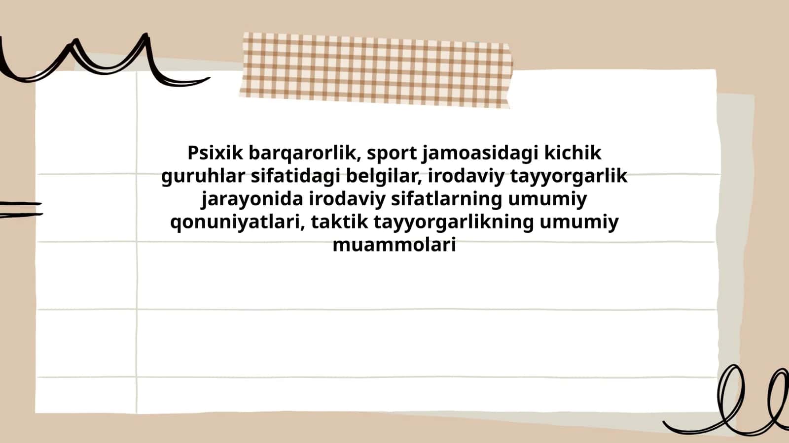 Irodaviy tayyorgarlik jarayonida irodaviy sifatlarning umumiy qonuniyatlari