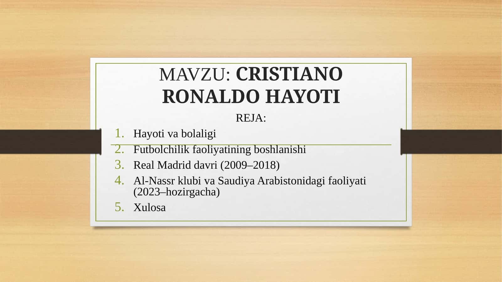 CRISTIANO RONALDO HAYOTI