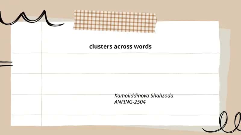 Word-boundary consonant clusters