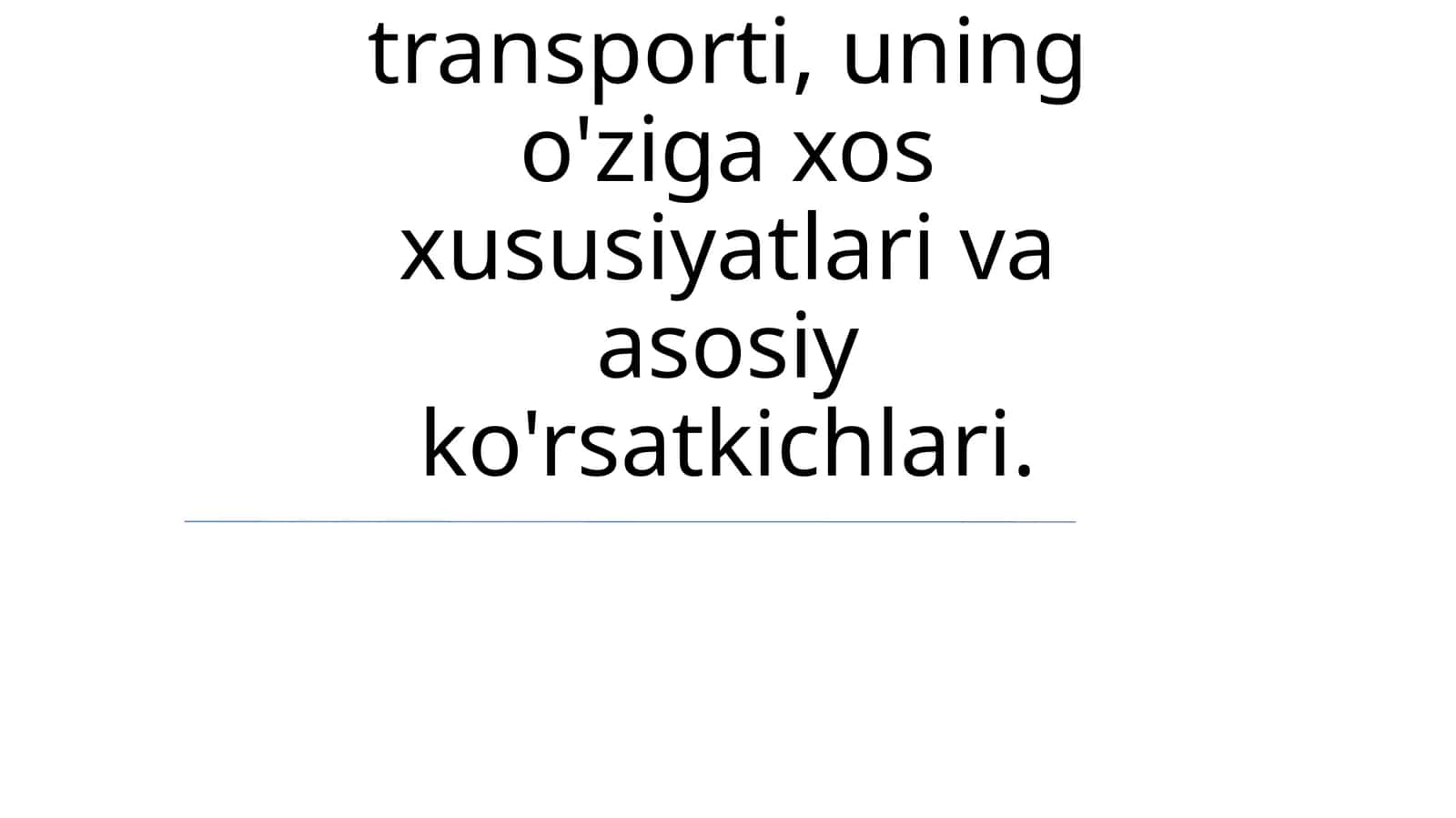 Avtomobil Transporti