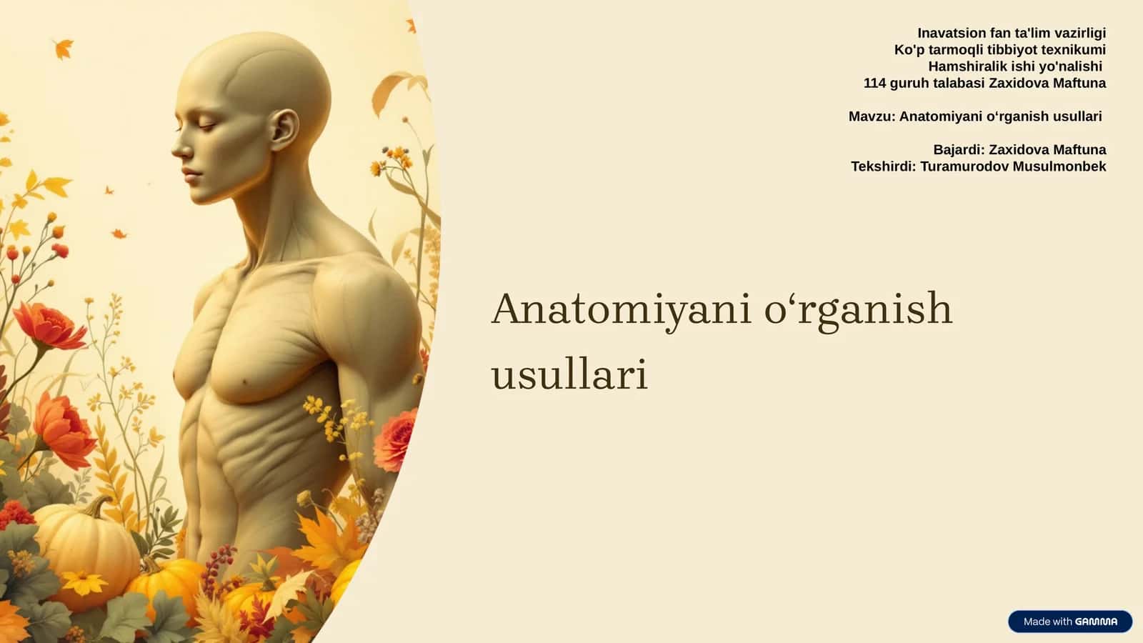 Anatomiyani oʻrganish usullari