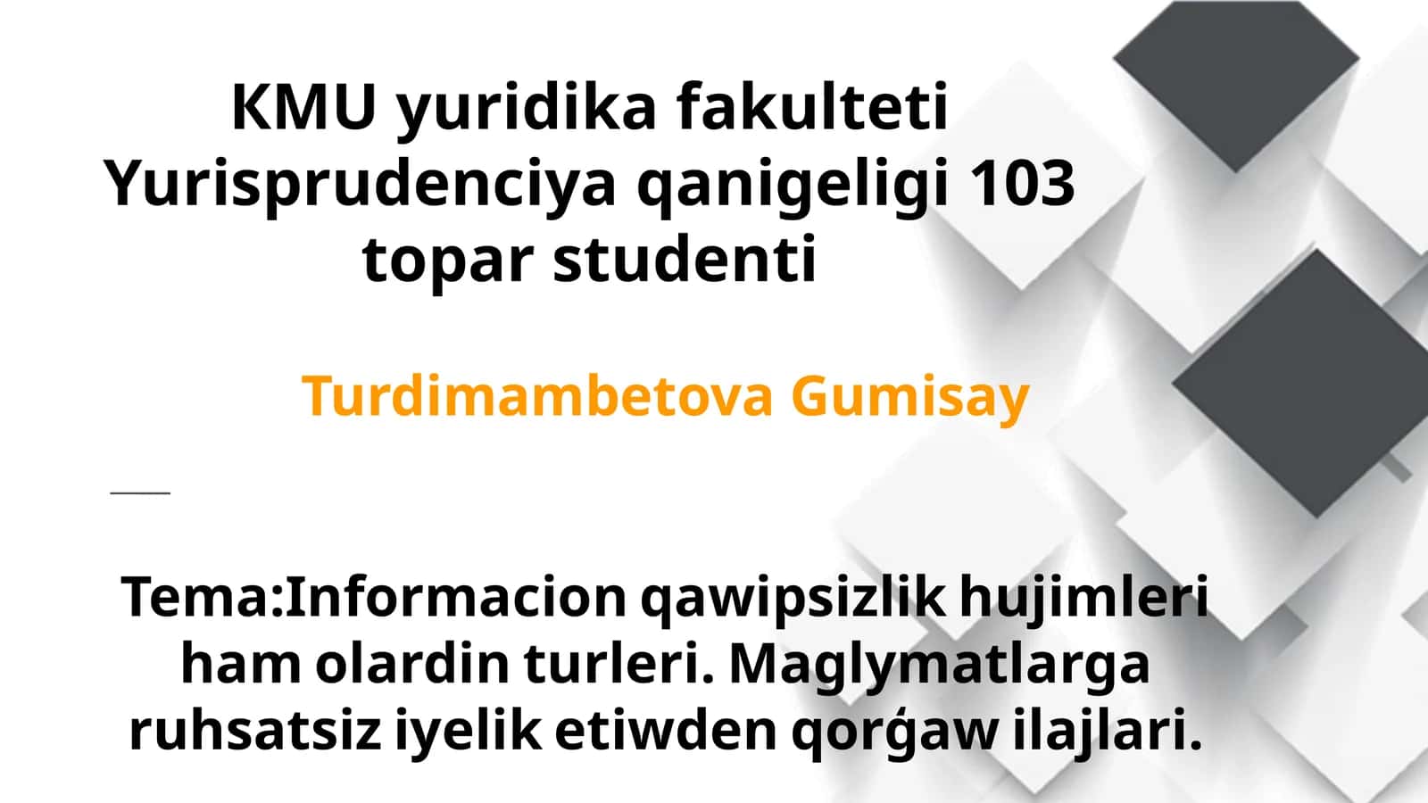 Informaciya qawipsizligi