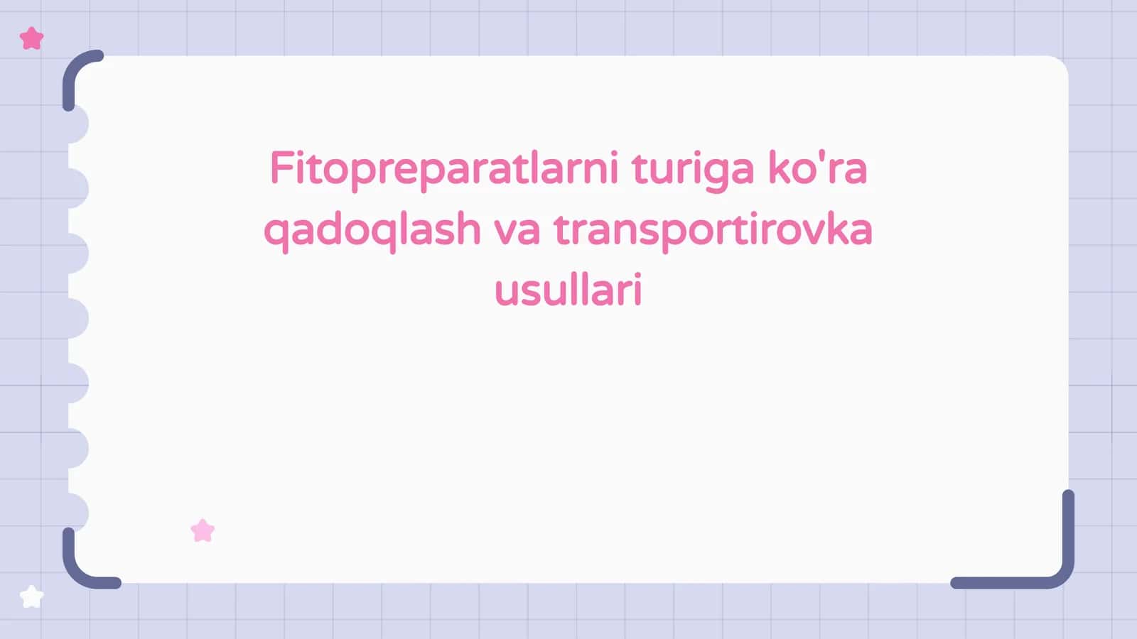 Fitopreparatlarniturigako'raqadoqlashvatransportirovkausullari