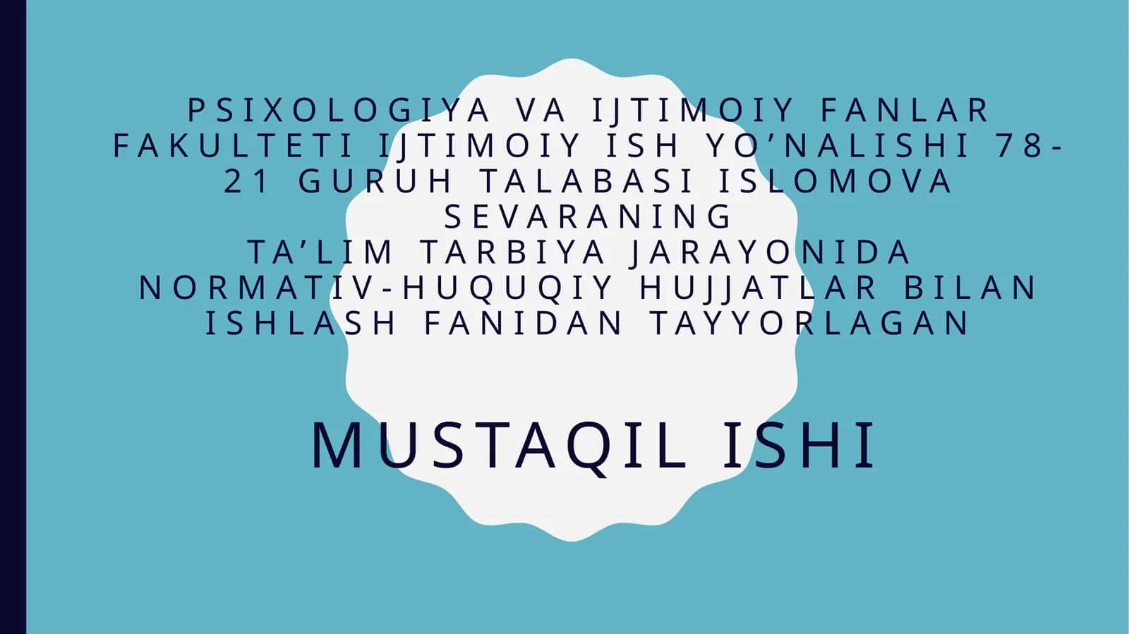 Ijtimoiy fanlar fakulteti