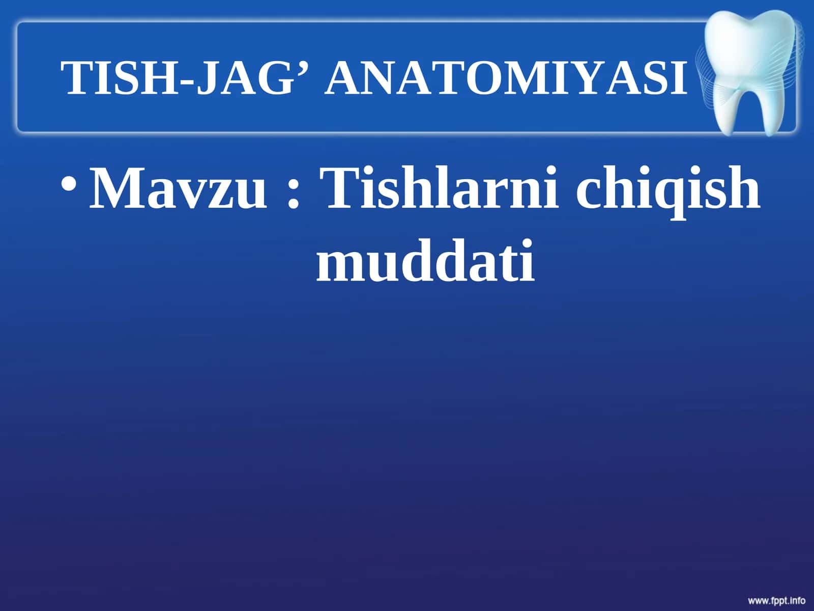 TISH-JAG’ ANATOMIYASI