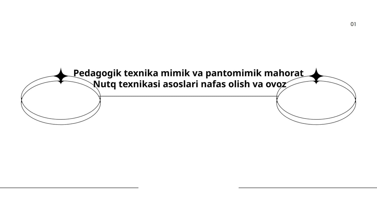 Pedagogik texnika mimik va pantomimik mahorat Nutq texnikasi asoslari nafas olish va ovoz