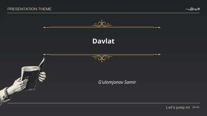 Davlat tushunchasi va xususiyatlari