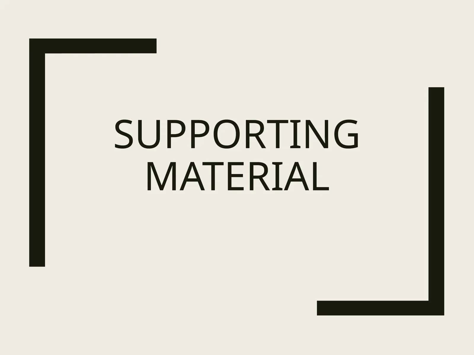 Supporting material