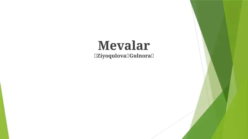 Mevalar