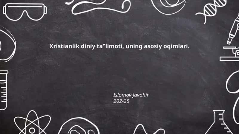 Xristianlik diniy ta‟limoti