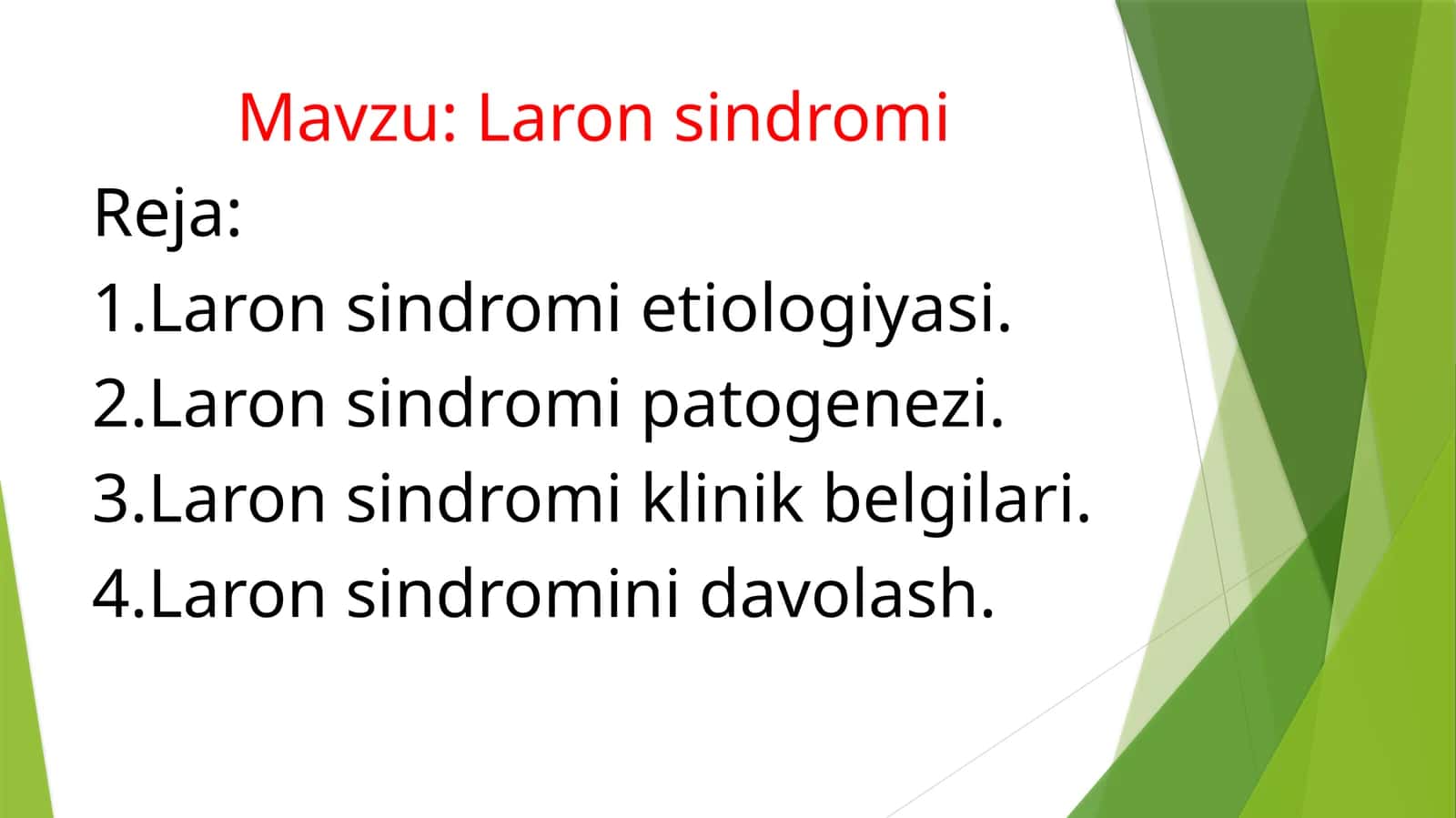 Laron sindromi