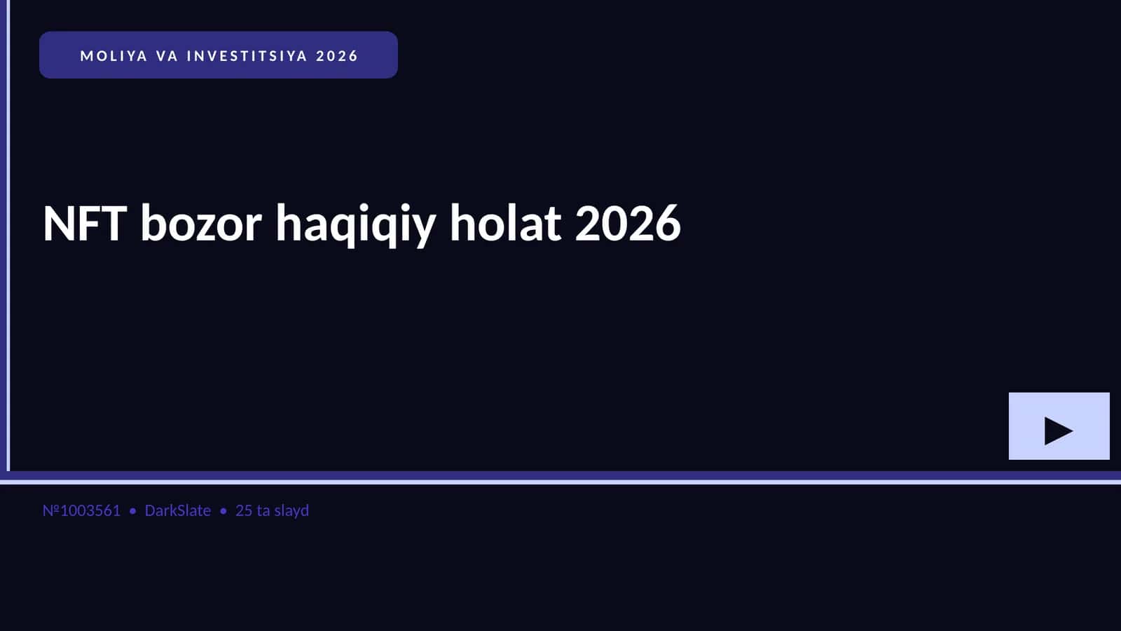 NFT bozor haqiqiy holat 2026