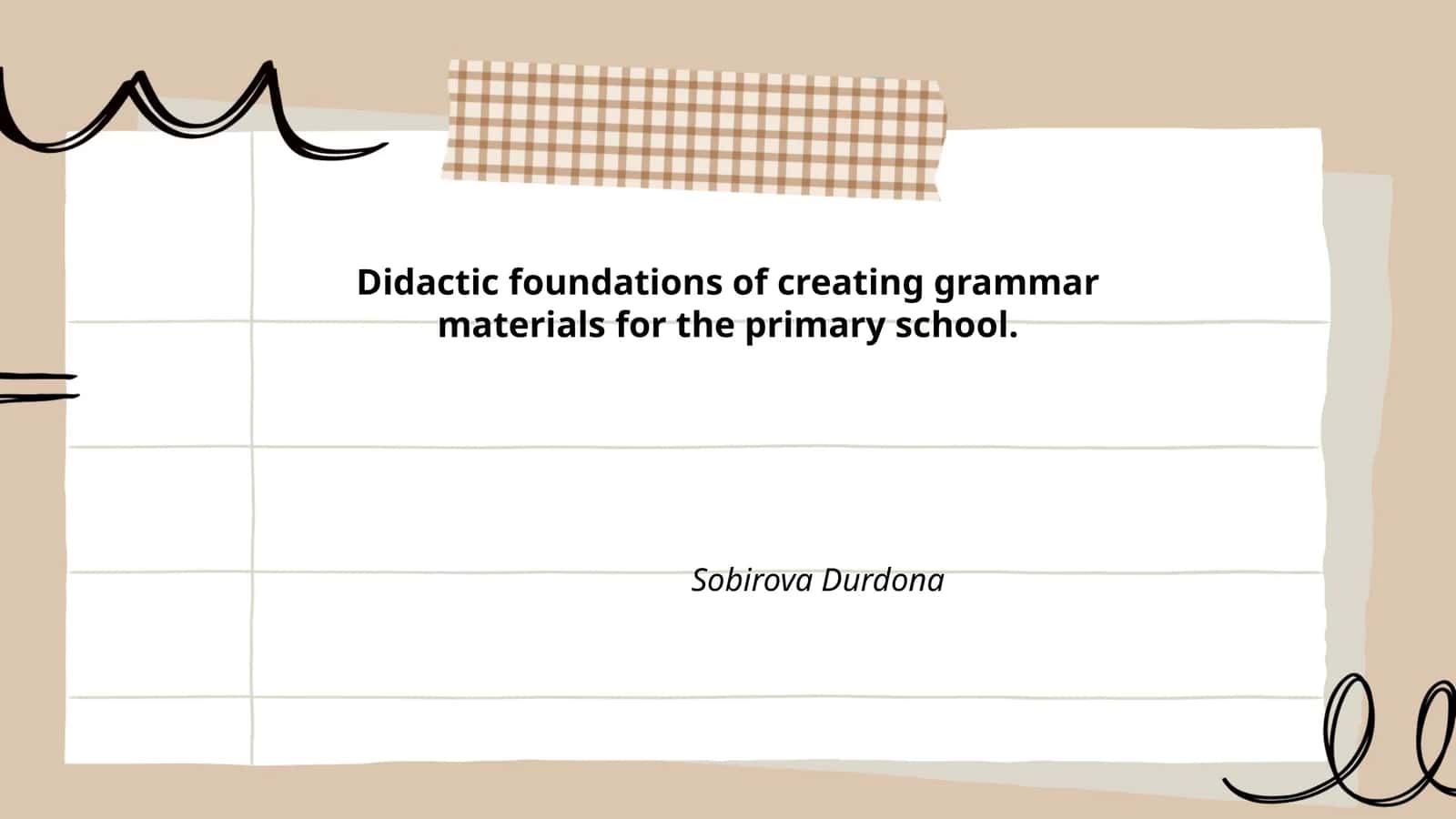 Didactic foundations of creating grammar materials for the primary school