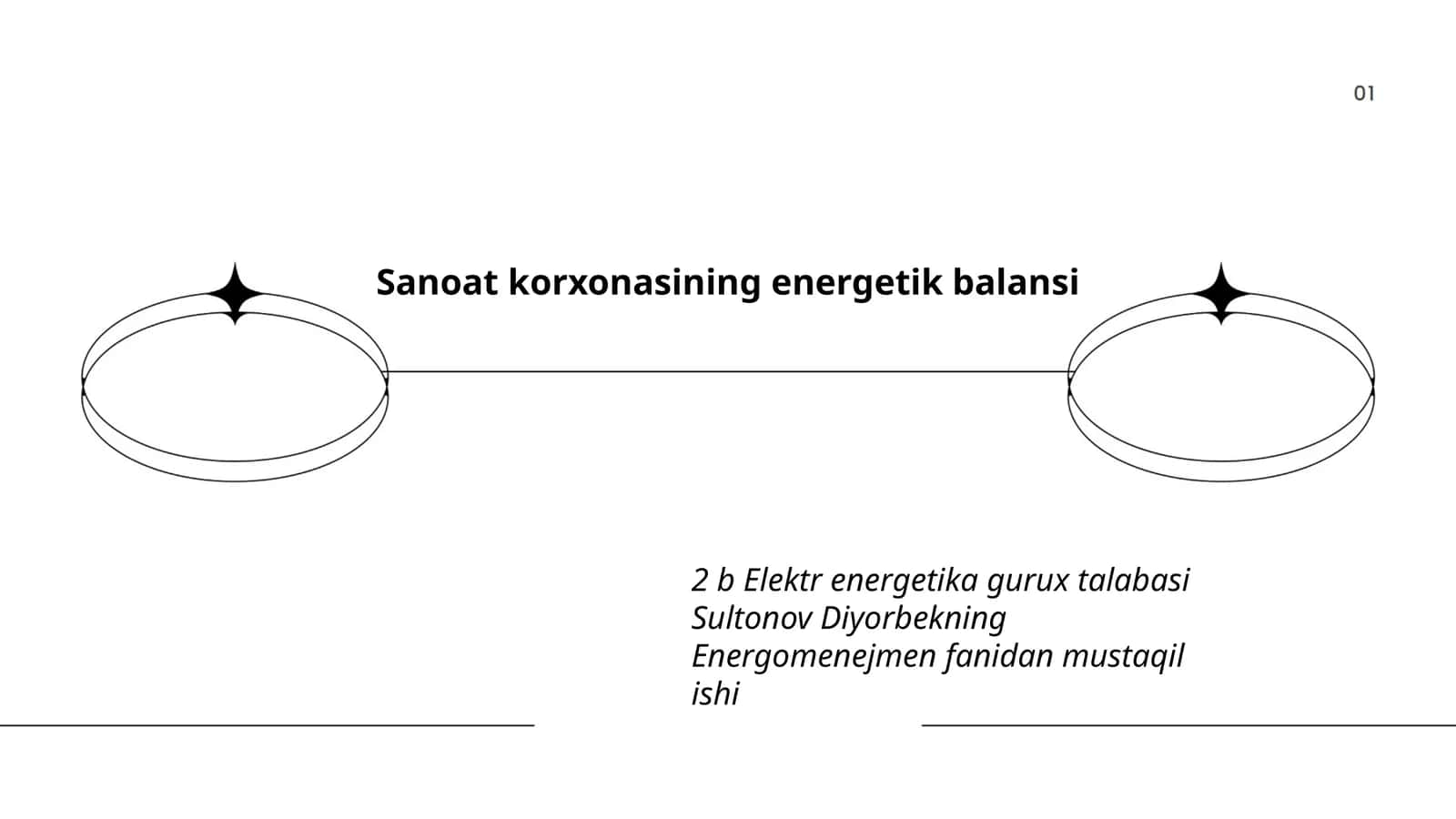 Energetik balansning tushunchasi