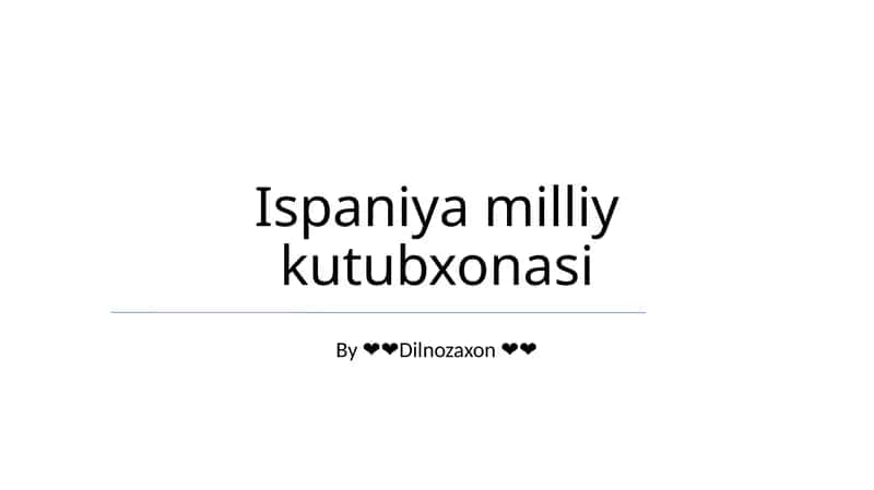 Ispaniya milliy kutubxonasi