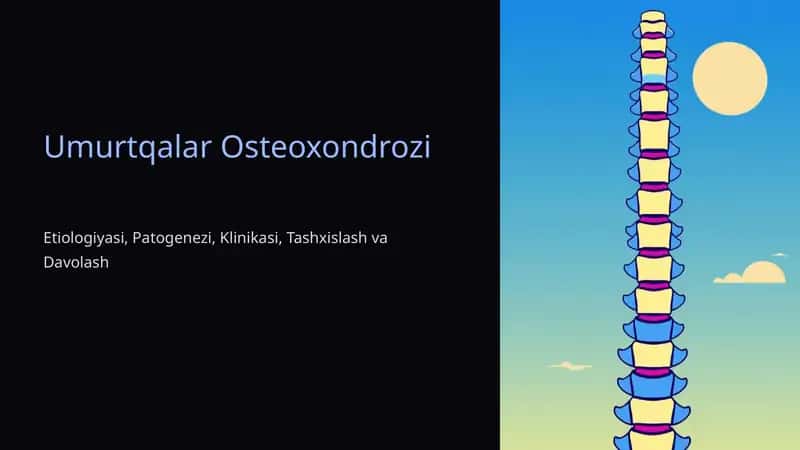 Umurtqalar Osteoxondrozi