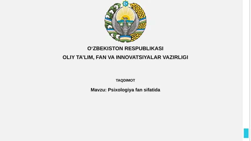 Psixologiya fanlari